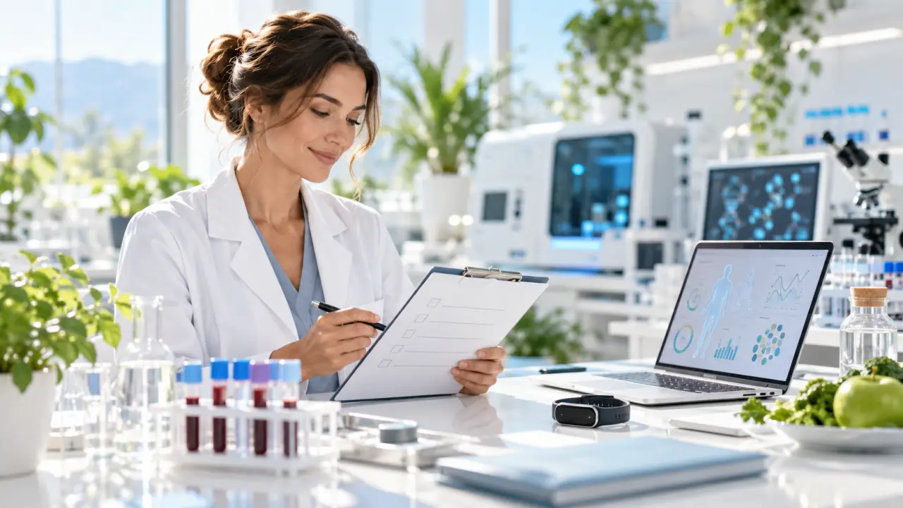 Environnement de laboratoire lumineux, associé à l’étude de l’équilibre biologique