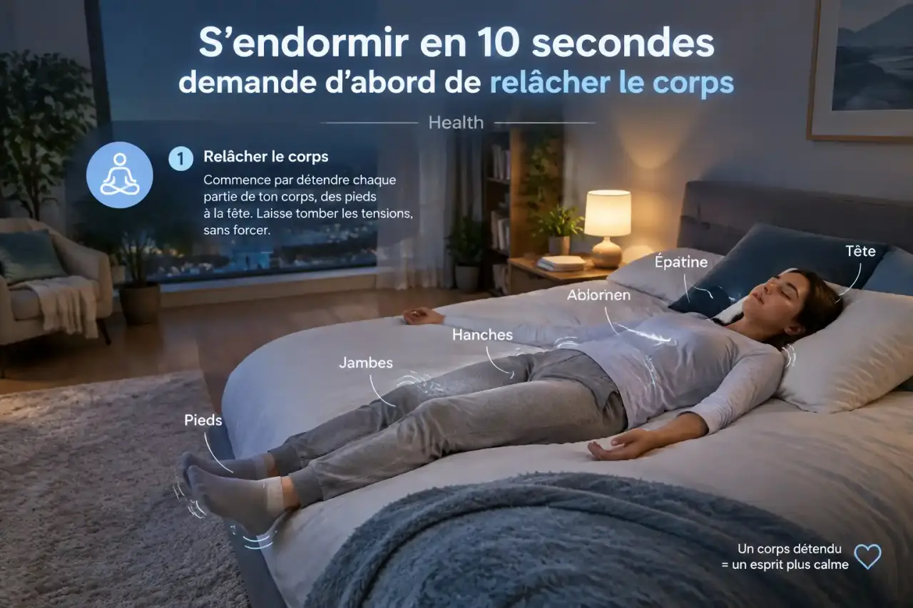 S’endormir en 10 secondes demande d’abord de relâcher le corps