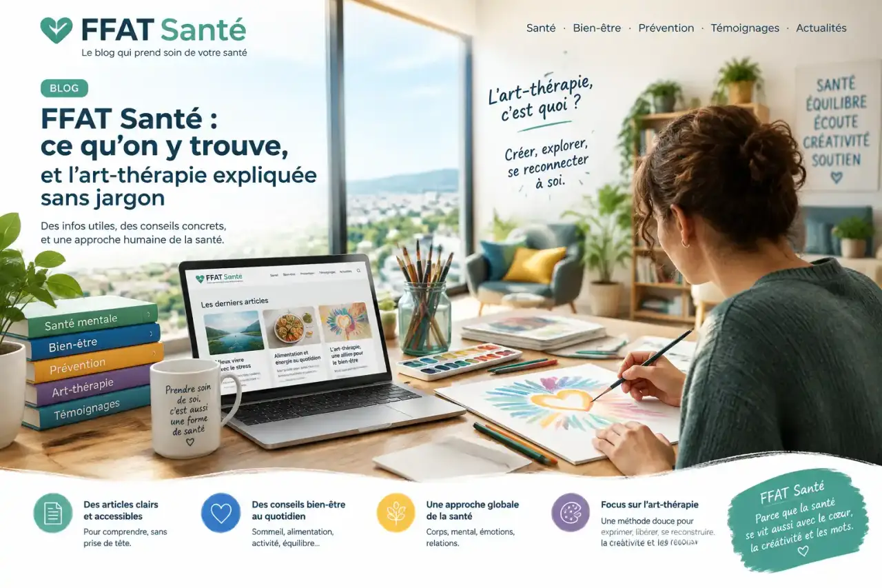 FFAT Santé blog : ce qu'on y trouve, et l'art-thérapie expliquée sans jargon