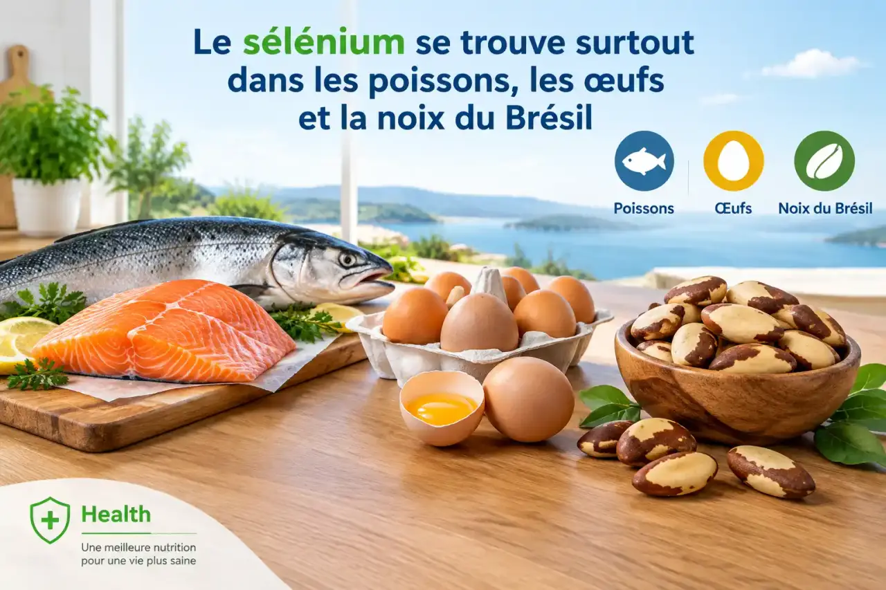 Le sélénium se trouve surtout dans les poissons, les œufs et la noix du Brésil