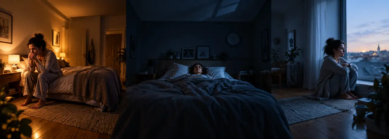 L’angoisse du soir se décline en trois moments, du coucher au réveil prématuré