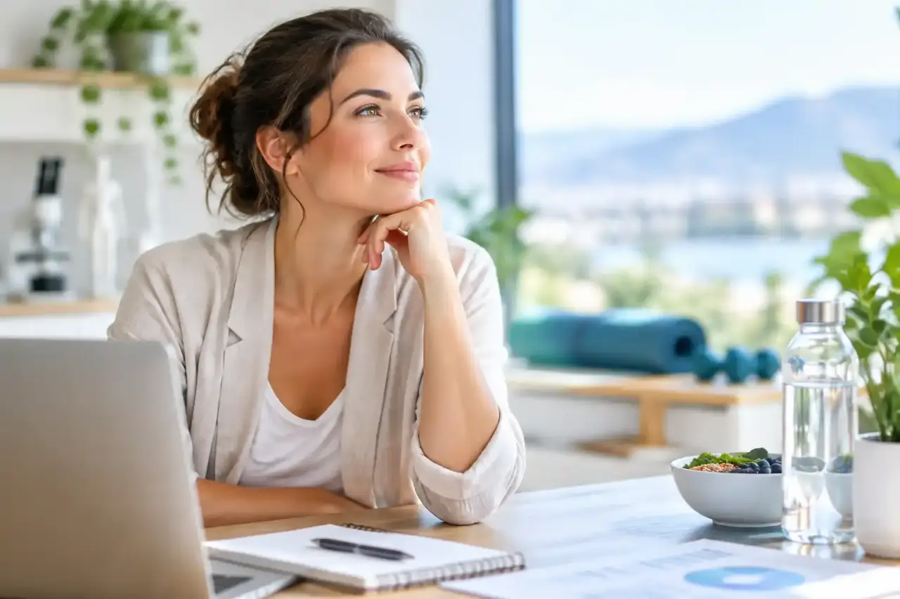 Professionnel de santé analysant des données liées à l’énergie et au stress